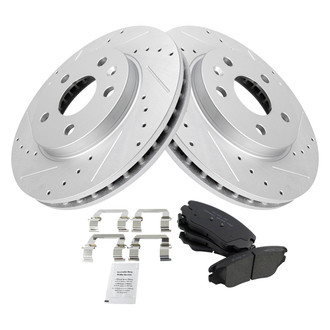 TRQ® - Performance Ceramic Front Brake Kit
