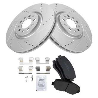 TRQ® - Performance Ceramic Front Brake Kit