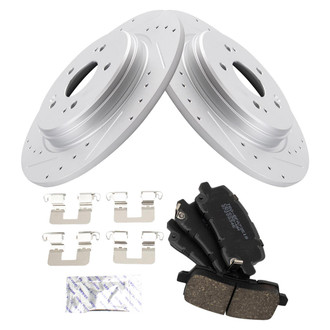 TRQ® - Performance Ceramic Rear Brake Kit