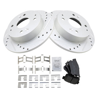 TRQ® - Performance Semi-Metallic Rear Brake Kit