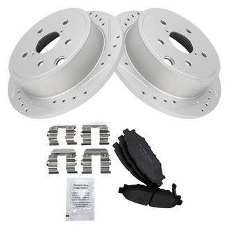 TRQ® - Performance Ceramic Rear Brake Kit