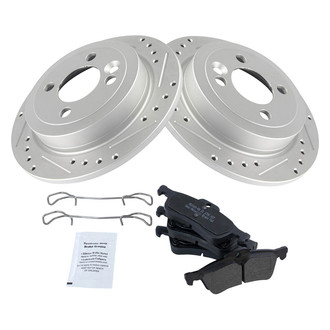TRQ® - Performance Semi-Metallic Rear Brake Kit