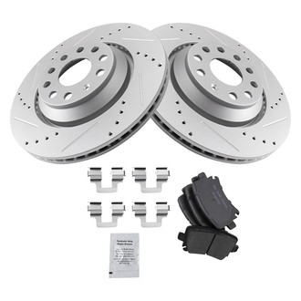 TRQ® - Performance Ceramic Rear Brake Kit