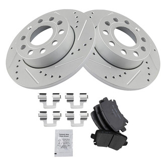 TRQ® - Performance Ceramic Rear Brake Kit