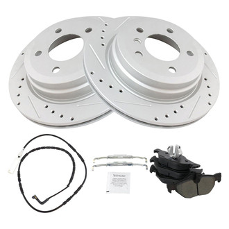 TRQ® - Performance Semi-Metallic Rear Brake Kit