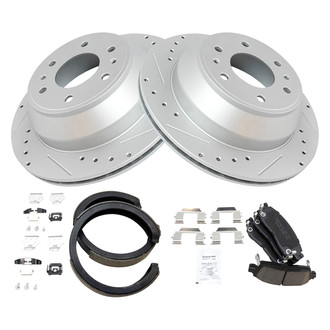 TRQ® - Performance Ceramic Rear Brake Kit