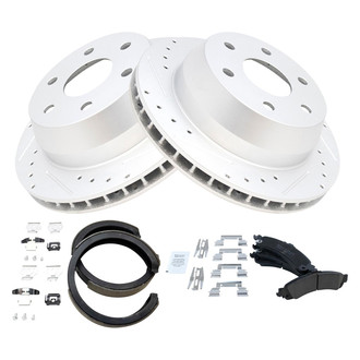 TRQ® - Performance Ceramic Rear Brake Kit