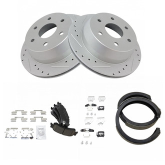 TRQ® - Performance Ceramic Rear Brake Kit