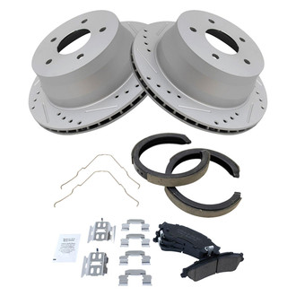 TRQ® - Performance Ceramic Rear Brake Kit