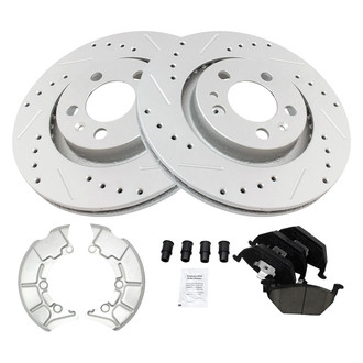 TRQ® - Performance Ceramic Front Brake Kit