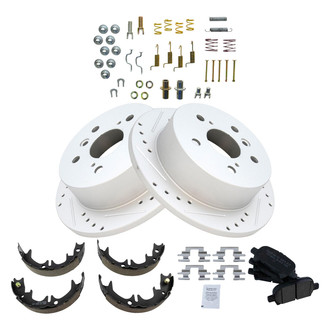 TRQ® - Performance Ceramic Rear Brake Kit