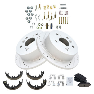 TRQ® - Performance Ceramic Rear Brake Kit