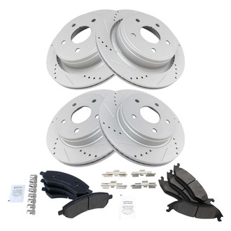 TRQ® - Performance Semi-Metallic Brake Kit