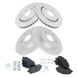 TRQ® - Performance Semi-Metallic Brake Kit