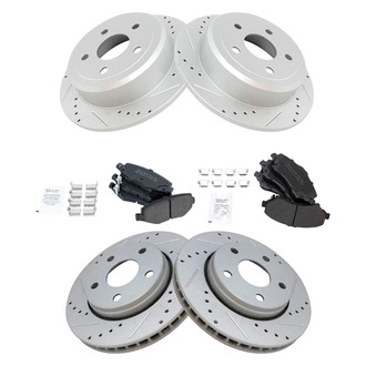 TRQ® - Performance Semi-Metallic Brake Kit