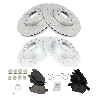 TRQ® - Performance Ceramic Front and Rear Brake Kit