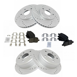TRQ® - Performance Ceramic Front Brake Kit