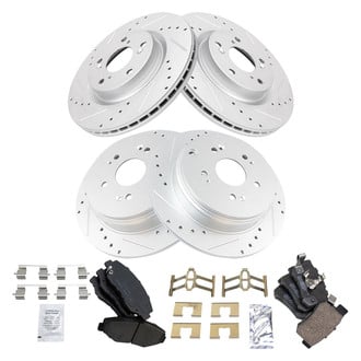 TRQ® - Performance Ceramic Front and Rear Brake Kit