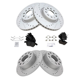 TRQ® - Performance Ceramic Front and Rear Brake Kit