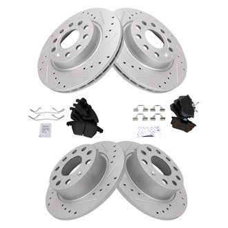TRQ® - Performance Ceramic Front and Rear Brake Kit