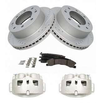 TRQ® - Front Disc Brake Kit with Ceramic Pads and Calipers