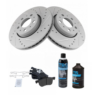 TRQ® - Performance Semi-Metallic Brake Kit