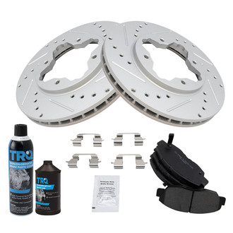 TRQ® - Performance Semi-Metallic Front Brake Kit
