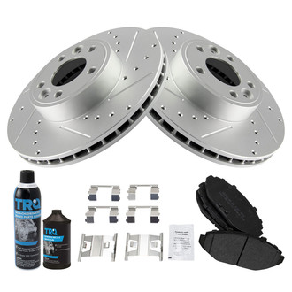 TRQ® - Performance Semi-Metallic Front Brake Kit