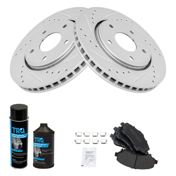 TRQ® - Performance Semi-Metallic Front Brake Kit