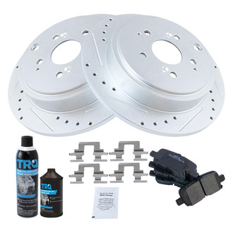 TRQ® - Performance Semi-Metallic Brake Kit