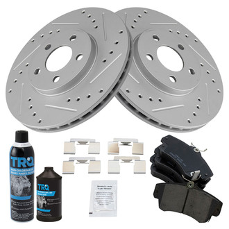 TRQ® - Performance Ceramic Front Brake Kit