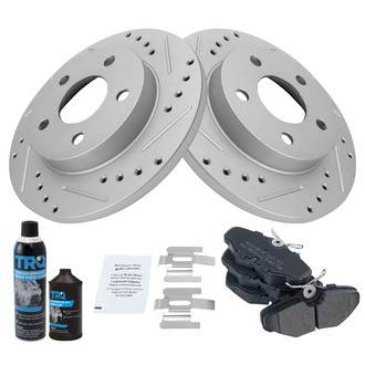 TRQ® - Performance Semi-Metallic Rear Brake Kit