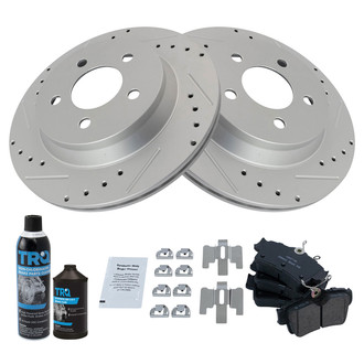 TRQ® - Performance Ceramic Rear Brake Kit
