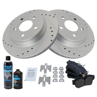 TRQ® - Performance Semi-Metallic Rear Brake Kit