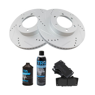 TRQ® - Performance Semi-Metallic Front Brake Kit