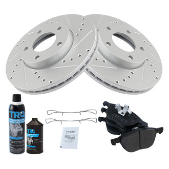 TRQ® - Performance Semi-Metallic Front Brake Kit
