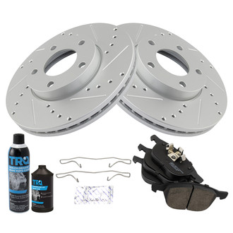 TRQ® - Performance Semi-Metallic Front Brake Kit