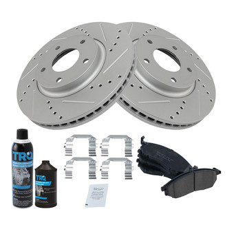 TRQ® - Performance Ceramic Front Brake Kit