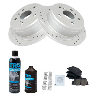 TRQ® - Performance Ceramic Rear Brake Kit