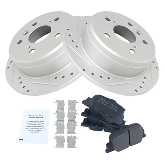 TRQ® - Performance Semi-Metallic Rear Brake Kit