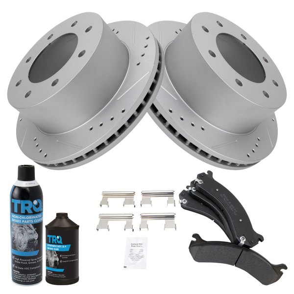 TRQ® - Performance Semi-Metallic Rear Brake Kit