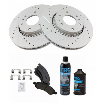 TRQ® - Performance Semi-Metallic Front Brake Kit