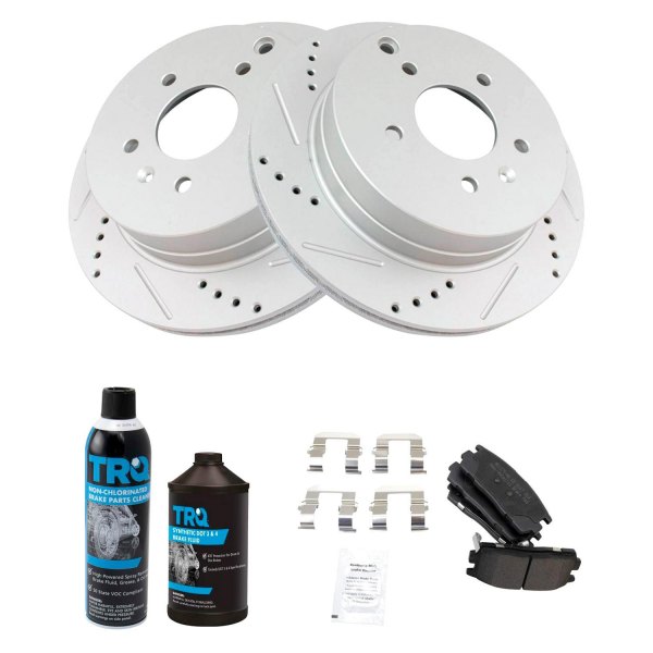 TRQ® - Performance Semi-Metallic Rear Brake Kit