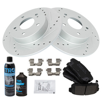 TRQ® - Performance Semi-Metallic Rear Brake Kit