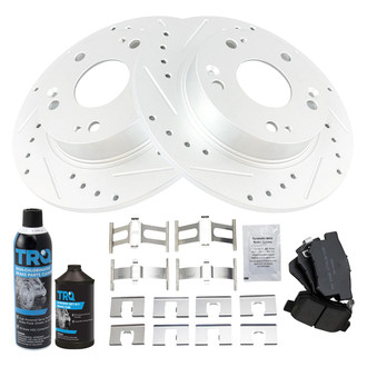 TRQ® - Performance Semi-Metallic Rear Brake Kit