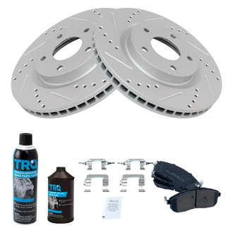 TRQ® - Performance Semi-Metallic Front Brake Kit