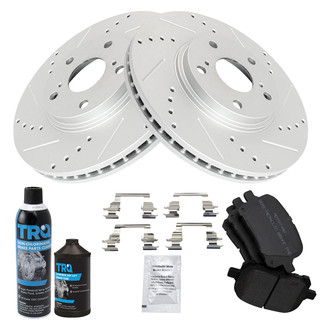 TRQ® - Performance Semi-Metallic Front Brake Kit