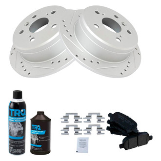 TRQ® - Performance Ceramic Rear Brake Kit
