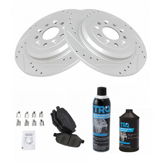 TRQ® - Performance Semi-Metallic Rear Brake Kit