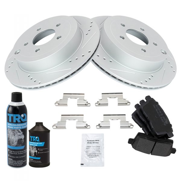 TRQ® - Performance Semi-Metallic Rear Brake Kit